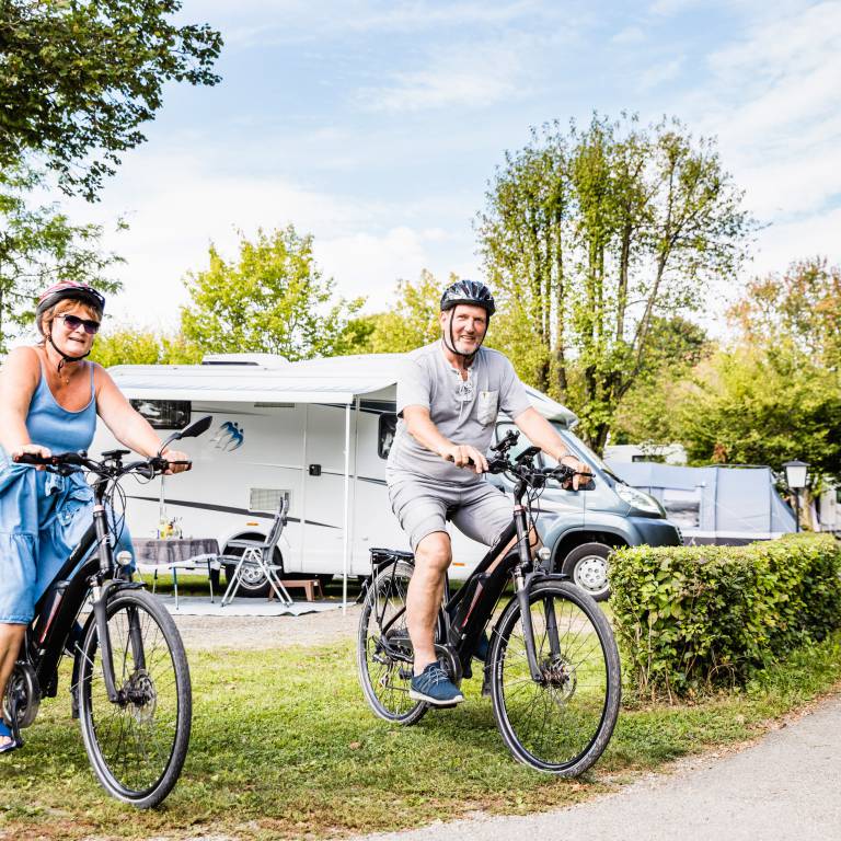 Rad fahren Campin Bodensee